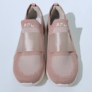 APL TechLoom Bliss Slip On Sneakers Pink Knit Athletic Propulsion Labs Women